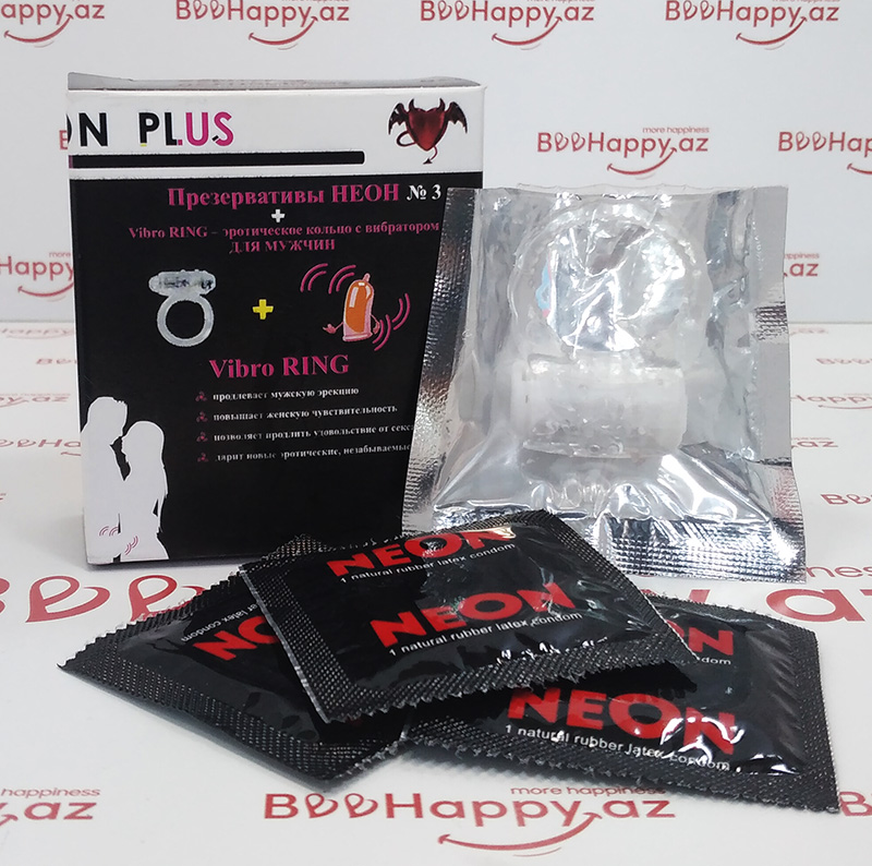 Neon Plus - Vibratorlu Prezervatif